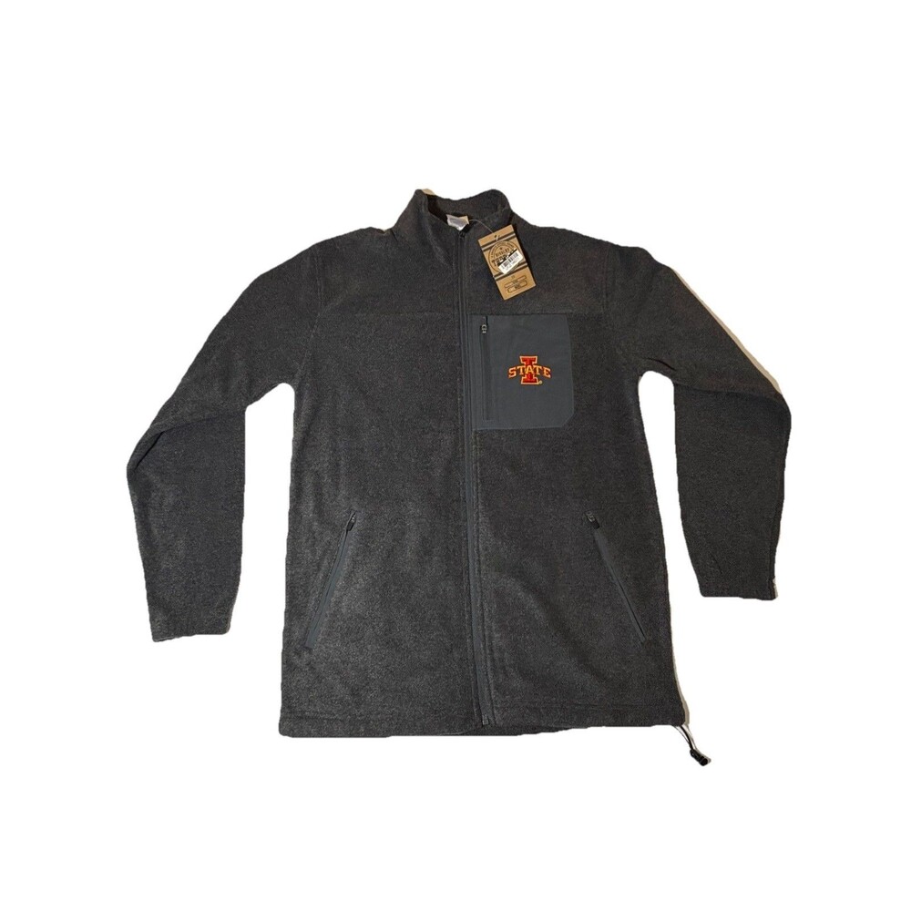 Iowa State Cyclones Fleece Jacket Men’s Small Rivalry Threads Gray Full Zip NCAA